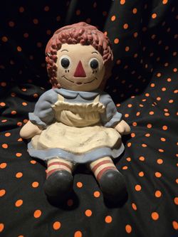 Raggedy Ann Ceramic Vintage Doll