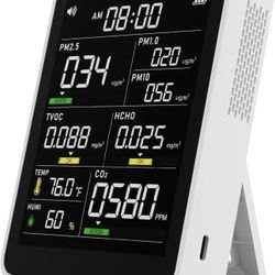 Professional Indoor Air Quality Monitor with 9AQI+7 AQI Alert Buzzers C3