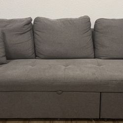 Grey Pull  Out Couch