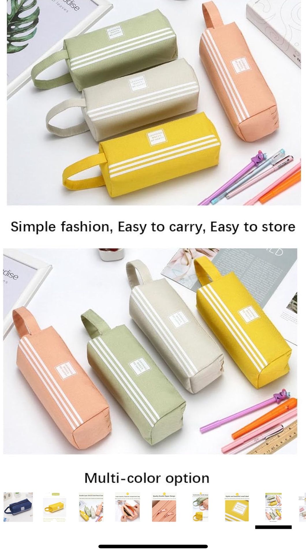 $1 each Storage bags- Pencil /make up case Assorted Colors. Party Favors & Stocking Stuffers