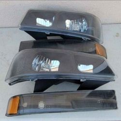 03-14 Chevrolet Express Gmc Savana 03-23 E Express Savana Headlights Luces Micas Calaveras Faros Faroles Headlamps 