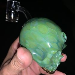 Sweeney Glass Skull Sculpture