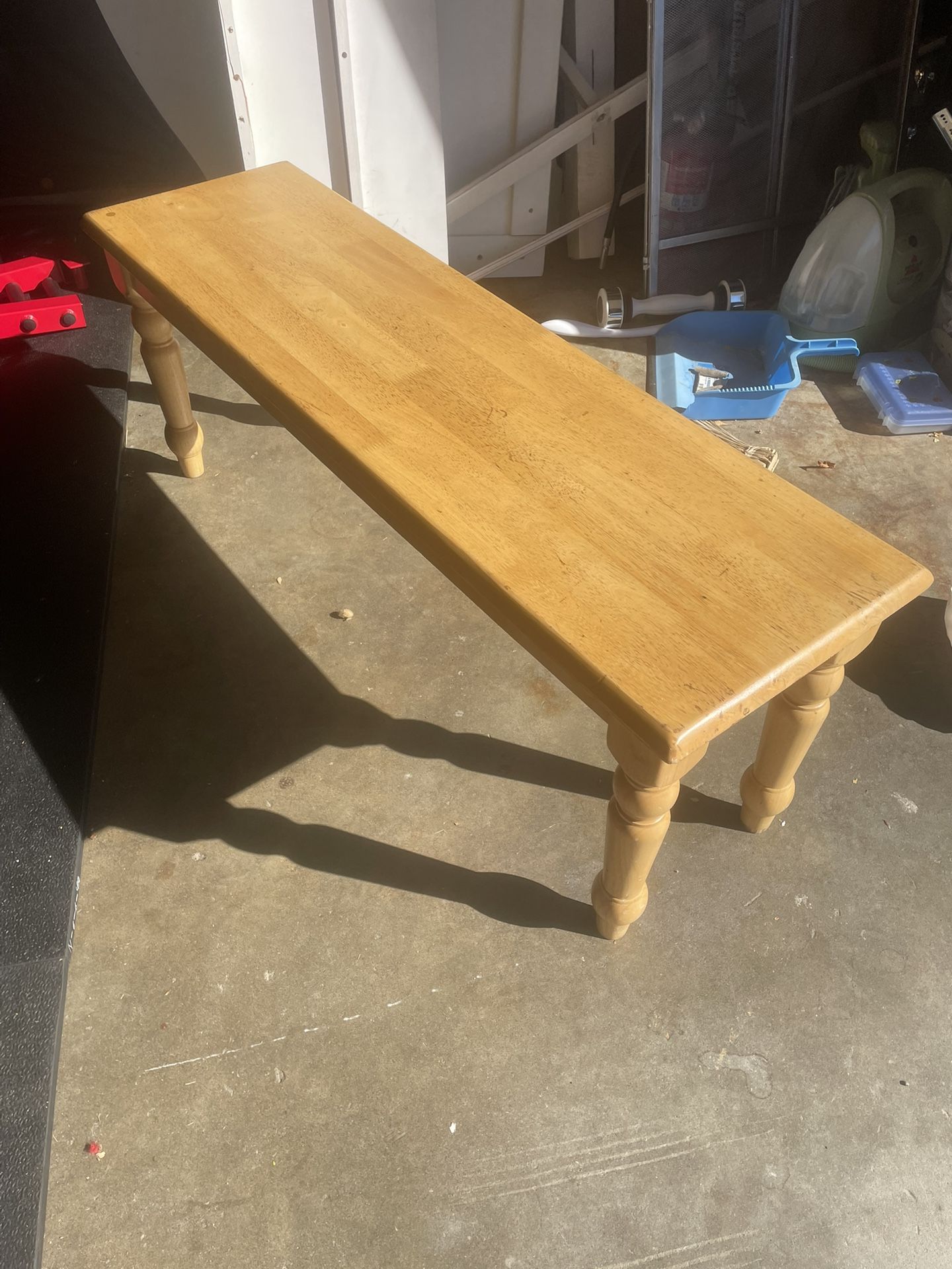 Nice Solid Wood Bench ( For Inside Or Outside 