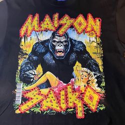 MAISON SAIKO KING KONG RHINESTONE TEE SIZE MEDIUM
