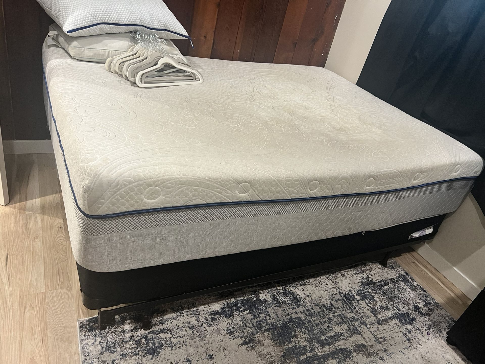 Queen Mattress From Costco, Box Spring & Frame