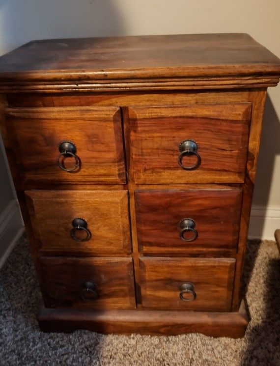 Solid Wood Side Table/ Storage Cabinet /Nightstand