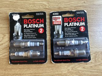 BOSCH 4303 Platinum Spark Plugs- 2 Per Pack
