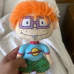 Nickelodeon 90s Rugrats Cartoon Series Chuckie Stuffed Plush 8.5in