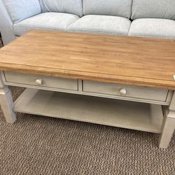 Two-tone coffee table