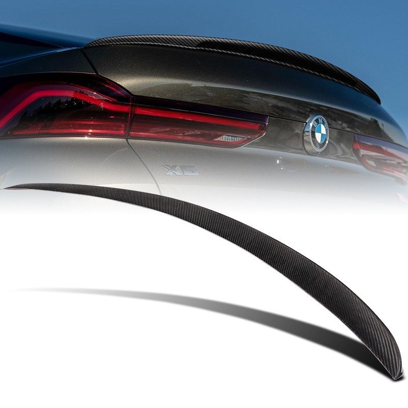 For 2015-2019 BMW F16 X6 P-Style Real Carbon Fiber Rear Trunk Lid Spoiler Wing -(2-SPC-6150-CF