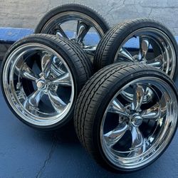 American Racing Vn 615 Chrome Staggered 20x8 - 20x10 With 245/35/20 - 275/30/20 Tires🔥🔥🔥🔥🔥