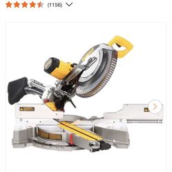 DEWALT 15 Amp Corded 12 in. Double Bevel Sliding Compound Miter Saw with XPS technology, Blade Wrench and Material Clamp