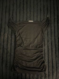 BeBe off the shoulder black shirt from 2000s