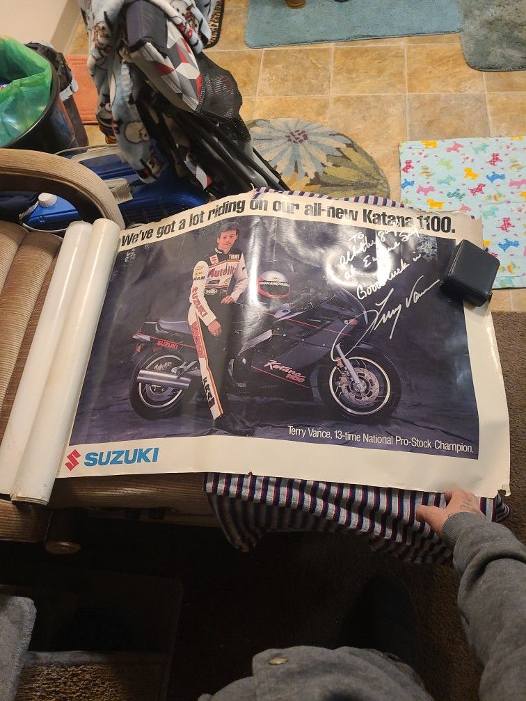 signed terry vance poster 