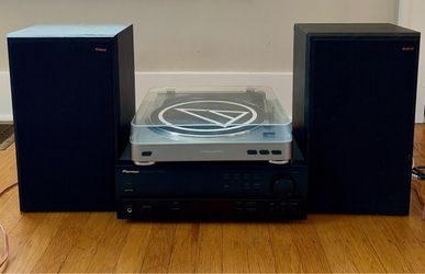Record Player, Two Speakers and a Receiver