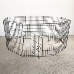 (New) $39 Small 24” Tall Dog Pet Playpen Fence Gate 8-Panels X (24” Tall X 24” Wide)
