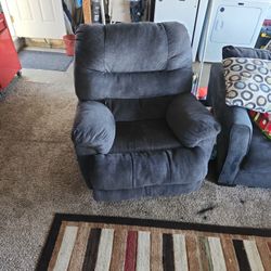 Dark Blue Recliner