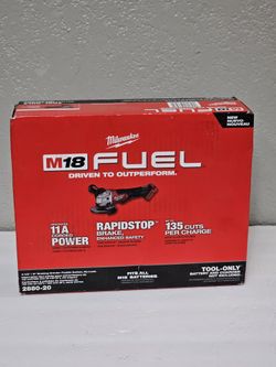 Milwaukee M18 FUEL 18V Lithium-Ion Brushless Cordless 4-1/2 in./5 in. Grinder w/Paddle Switch (Tool-Only) Brand New 