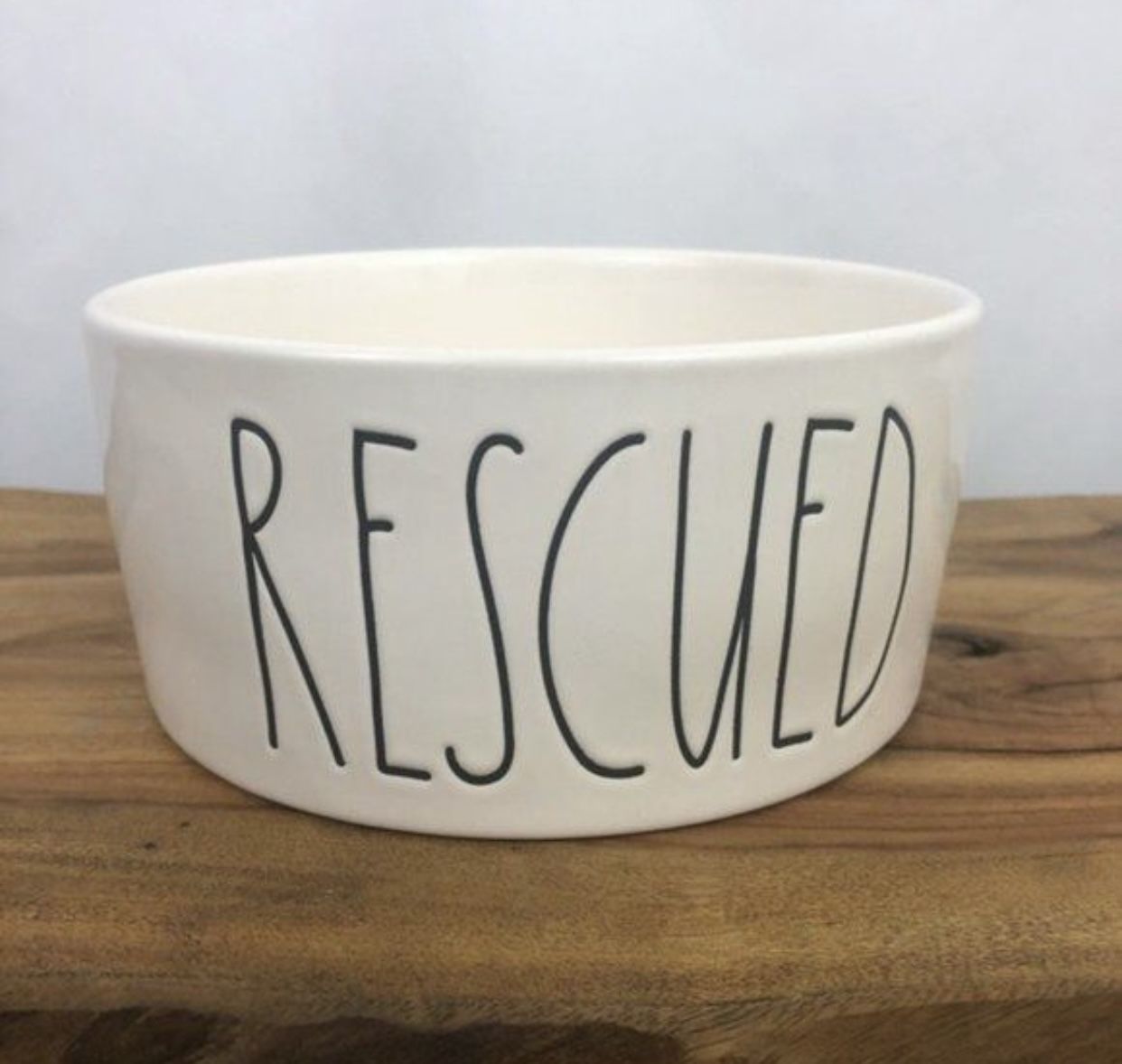 RAE DUNN Rescued Dog Bowl