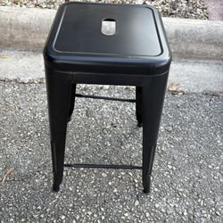 24” Black Metal Counter Height Bar Stool , Single Stool, (see Description)