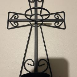 Cross Candle Holder