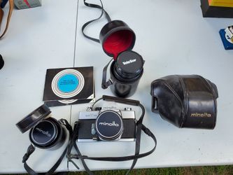 Minolta SRT 101 Camera With Accessories 