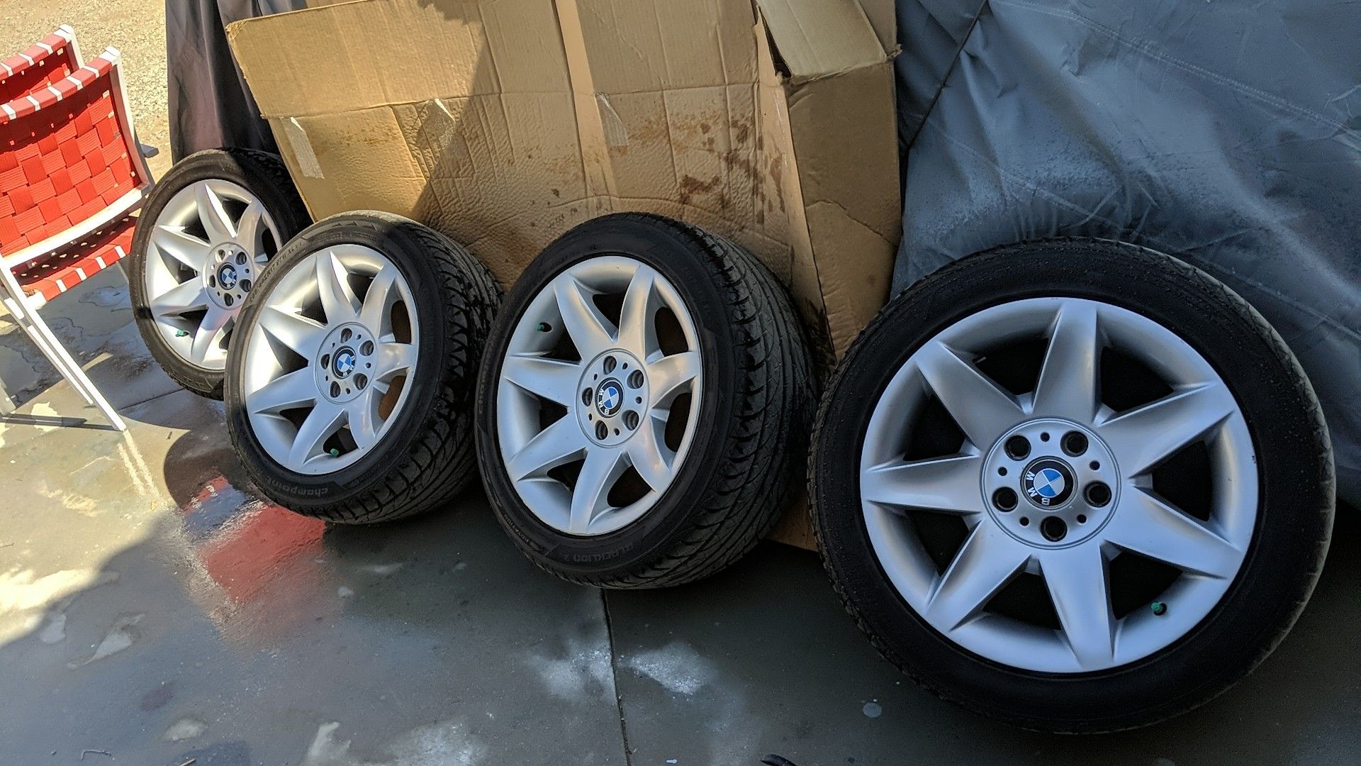 17 x8,5 OEM BMW rims. New tires