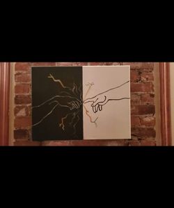 Custom Art- Inspired By The Hand Of God. One Of A Kind!