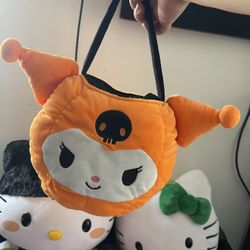 Kuromi Plush Basket Bag