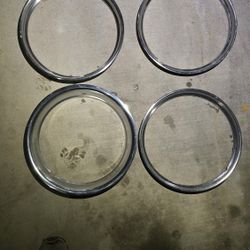 16 Inch Chevy Beauty Rings For Oldschool Lowrider Bomba Rat Rod 