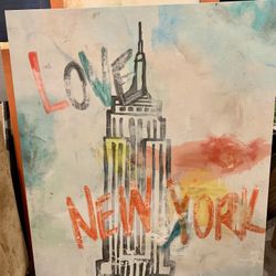 🔥 Modern  Wall Art -X LARGE  “LOVE NEW YORK”  