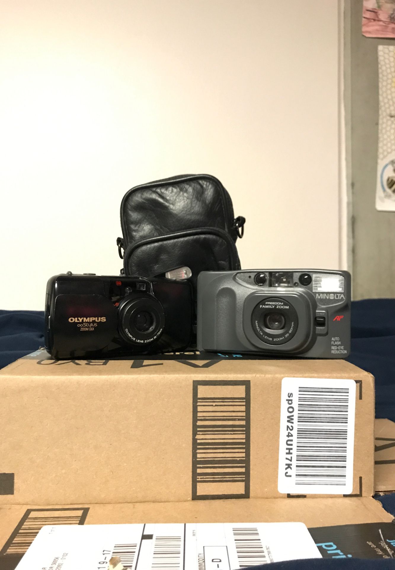 AS IS Olympus and Minolta Point and Shoot bundle Film Camera