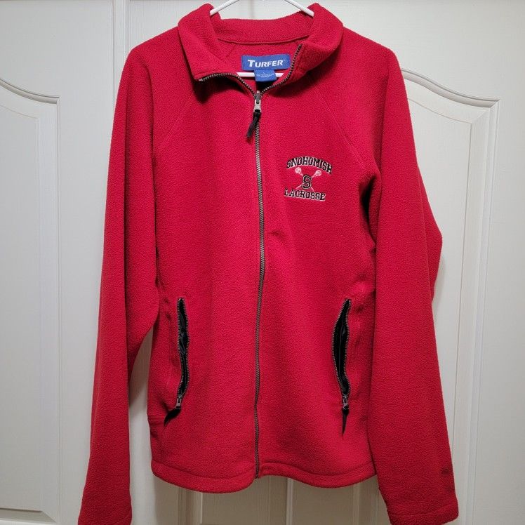 Snohomish Lacrosse Red Fleece Jacket