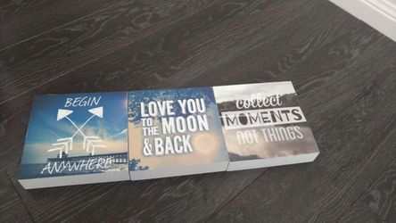 3 cubes wall decorations