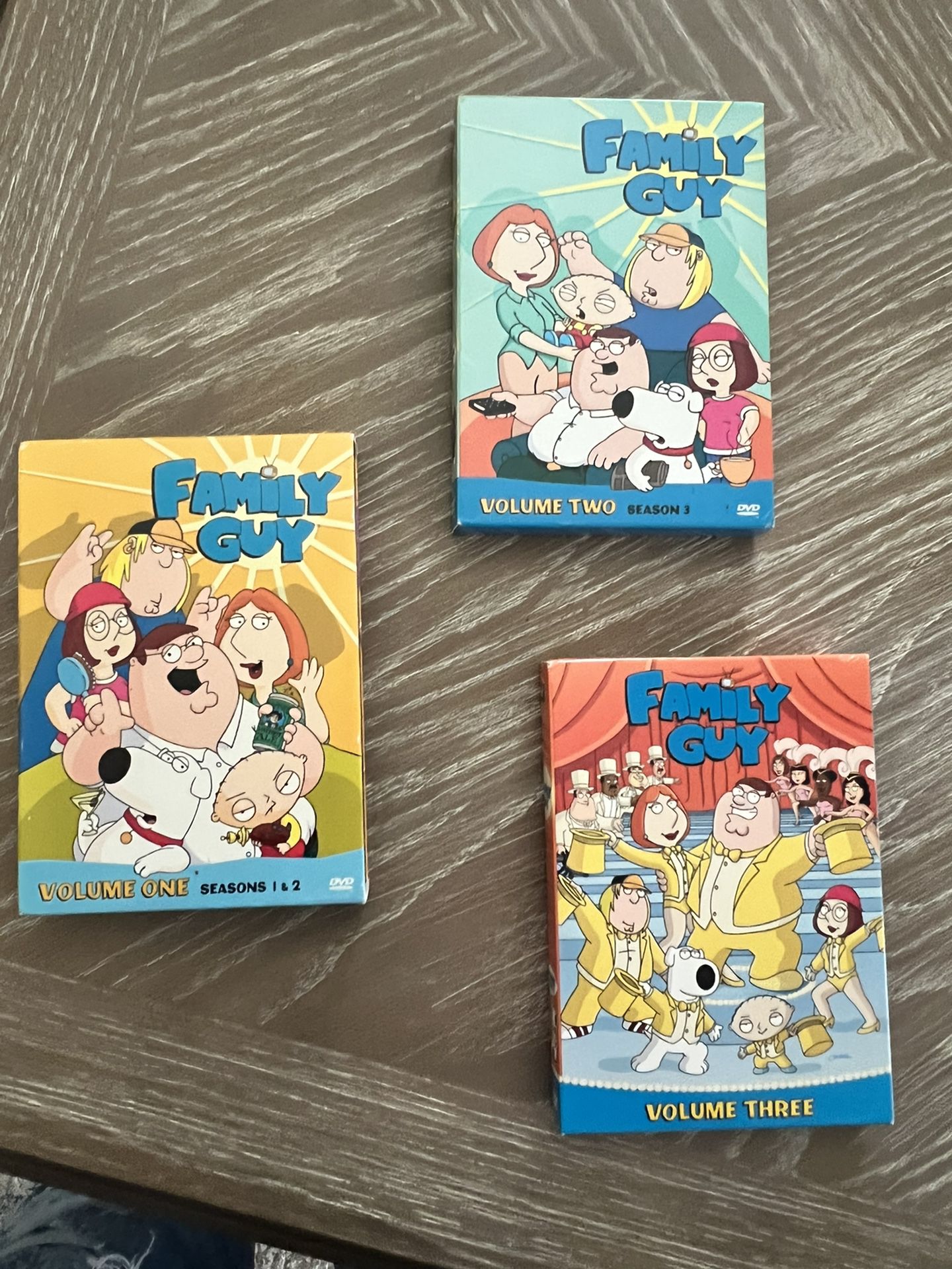 FAMILY GUY - Volumes 1, 2, and 3 DVDs