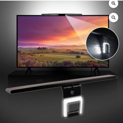GE Indoor HDTV Amplified LED Antenna with Backlighting, 55-mile Range, VHF UHF 1080P 4K Ready, 46003