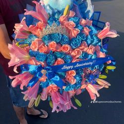 Ramo Buchon Stitch Hello Kitty Graduation 
