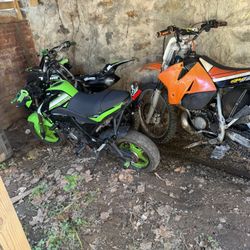 KTM 250 Kawasaki 125 