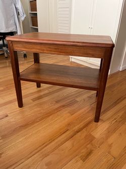 MCM Walnut Side Table