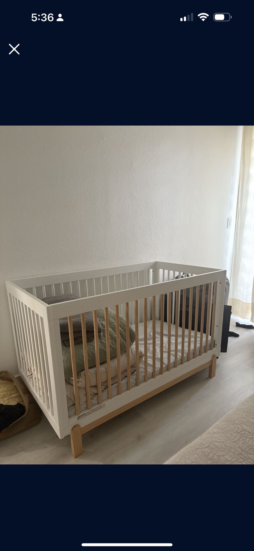 Baby Crib with Mattress