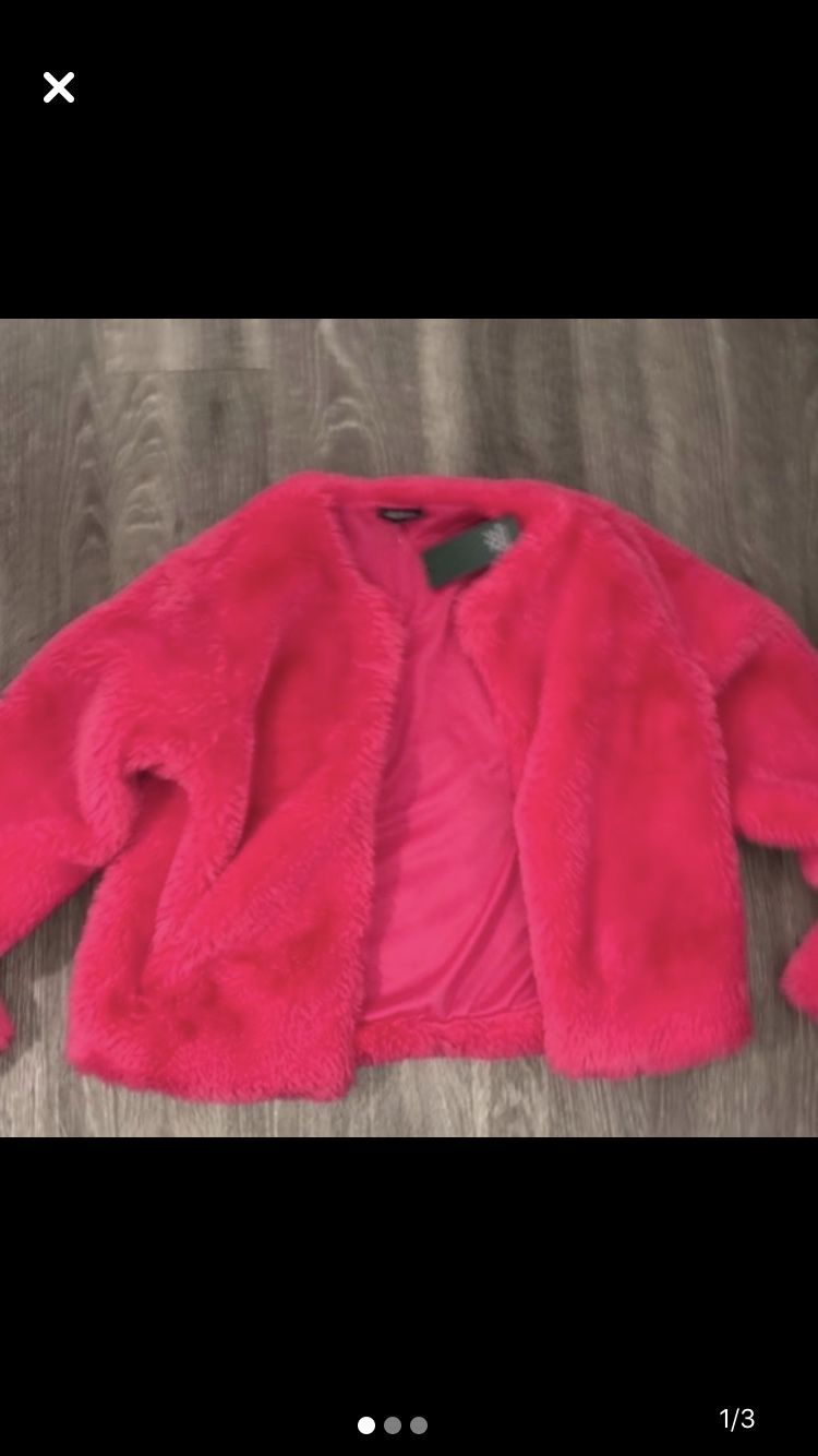 Vibrant Hot Pink Accent Coat