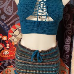 Crochet Skirt Set 