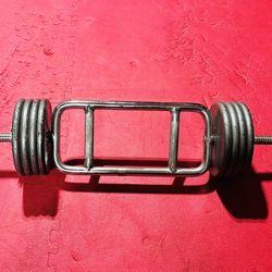 Triceps bar With Standard Weights - 96 Lbs