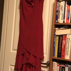 New Dress Barn Long Red Party Dress 