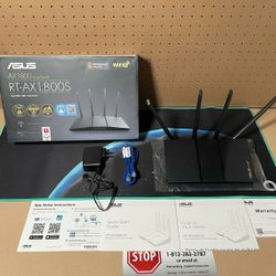 New ASUS RT-AX1800S Dual Band WiFi 6 Extendable Router, Subscription-Free Network Security, Parental Control, Built-in VPN, AiMesh Compatible, Gaming 