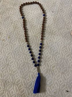 Rudrakasa And Gemstone Necklace 