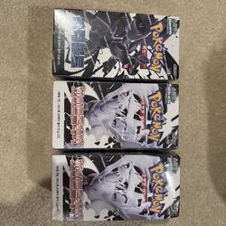 Sealed 2 Korean White Flare & 1 Black Bolt Pokemon Booster Box