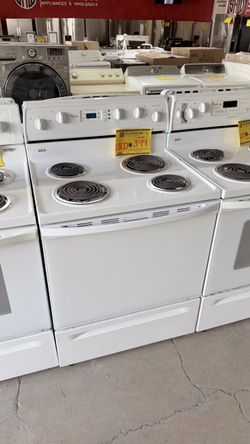 Whirlpool White Electric Coil Range