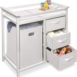Changing Table, Storage, And Hamper
