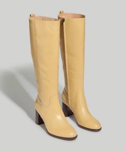Madewell Selina tall boots tan/cream Size 8